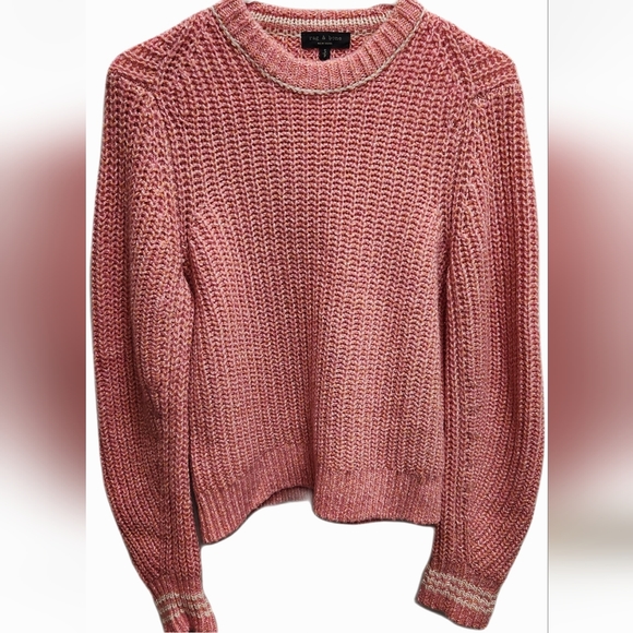 Rag & Bone Cheryl Crew Merino Wool Blend Sweater Size Small Petite - Picture 4 of 8